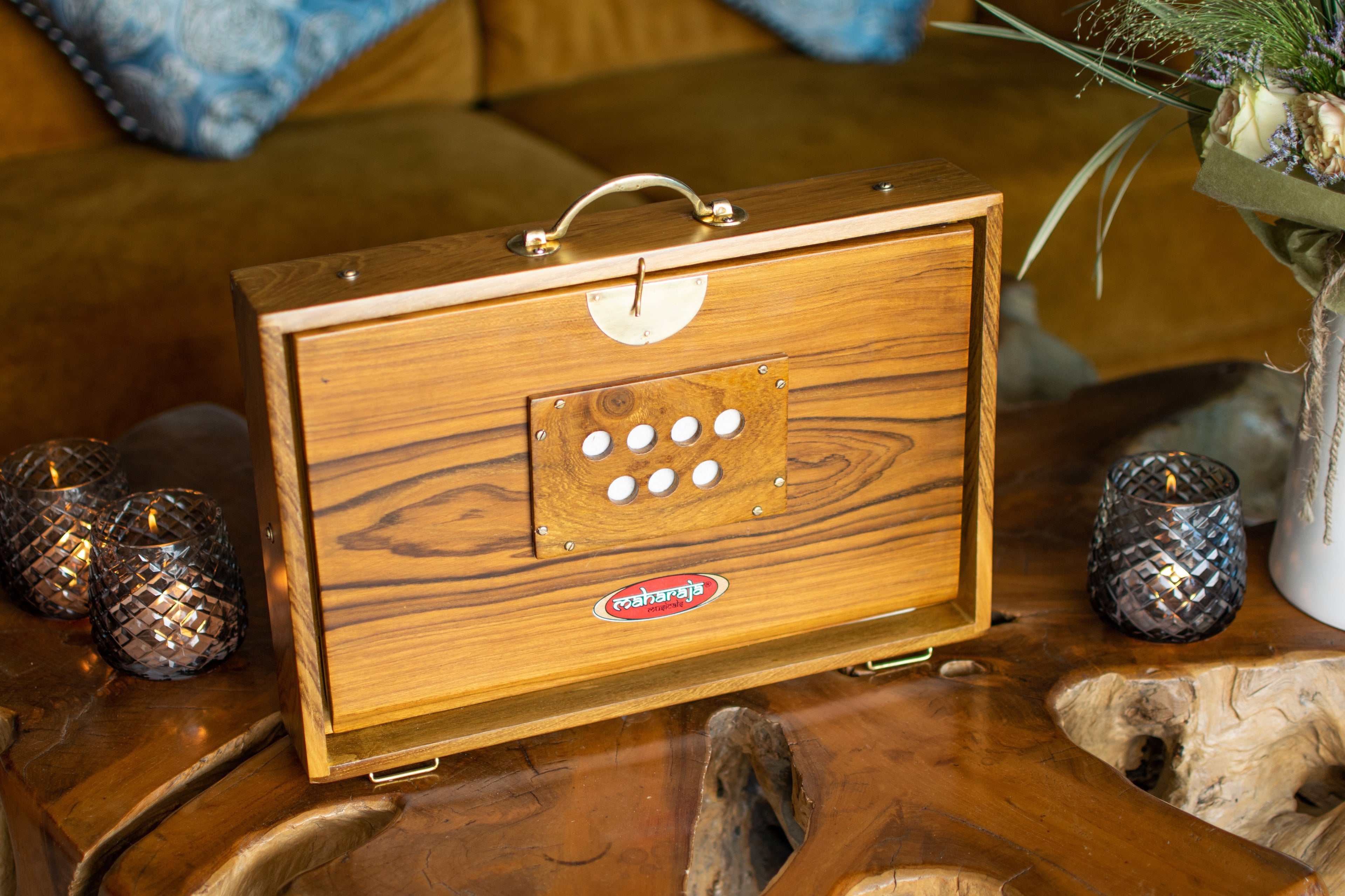 Maharaja Musicals Shruti Box, Teak Wood (No. SB-M)