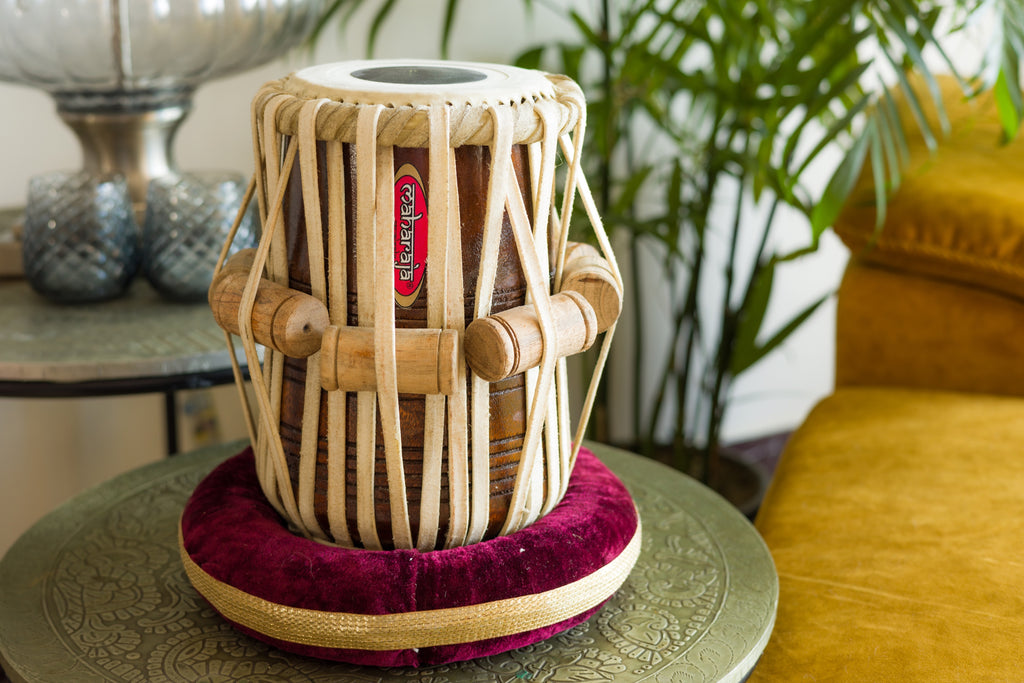 Maharaja Musicals Tabla Set, Steel Bayan, Sheesham