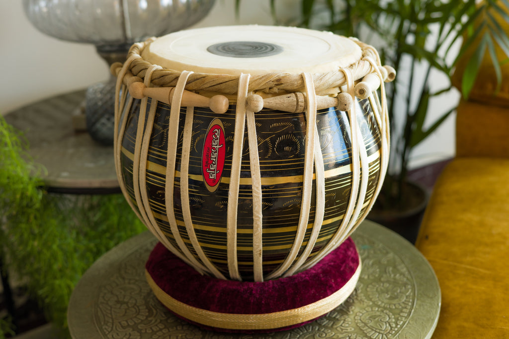 Maharaja Musicals Tabla Set, 3 kg, Brass Bayan (No. 51)