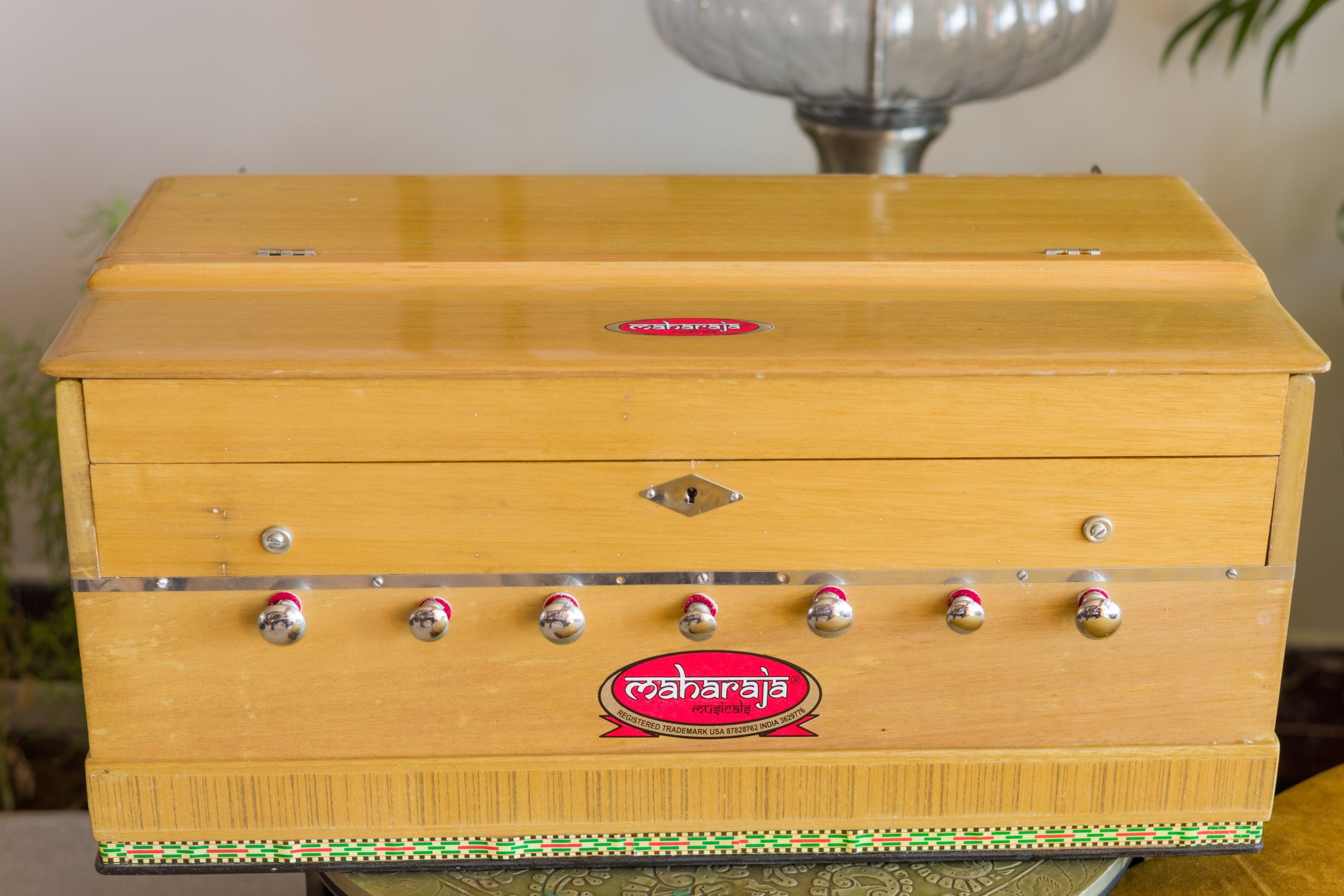 Maharaja Musicals Harmonium, 3.25 Octave, 7 Stops, Coupler, Natural