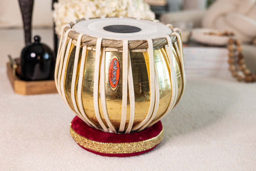 Maharaja Musicals Tabla Set, 3 kg, Brass Bayan (No. 38)