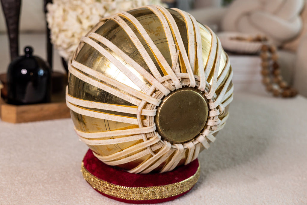 Maharaja Musicals Tabla Set, 3 kg, Brass Bayan (No. 38)