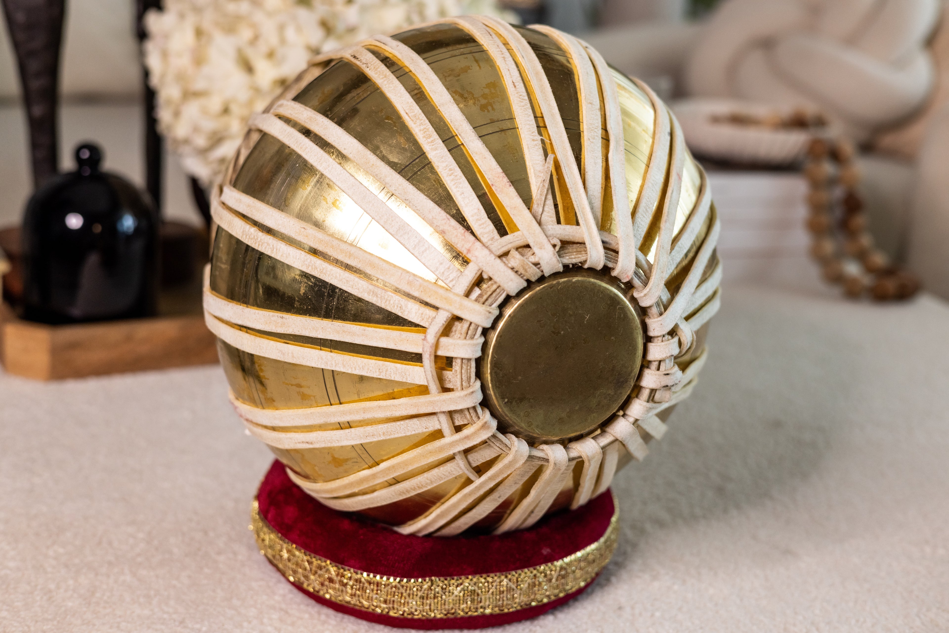 Maharaja Musicals Tabla Set, 3 kg, Brass Bayan (No. 38)