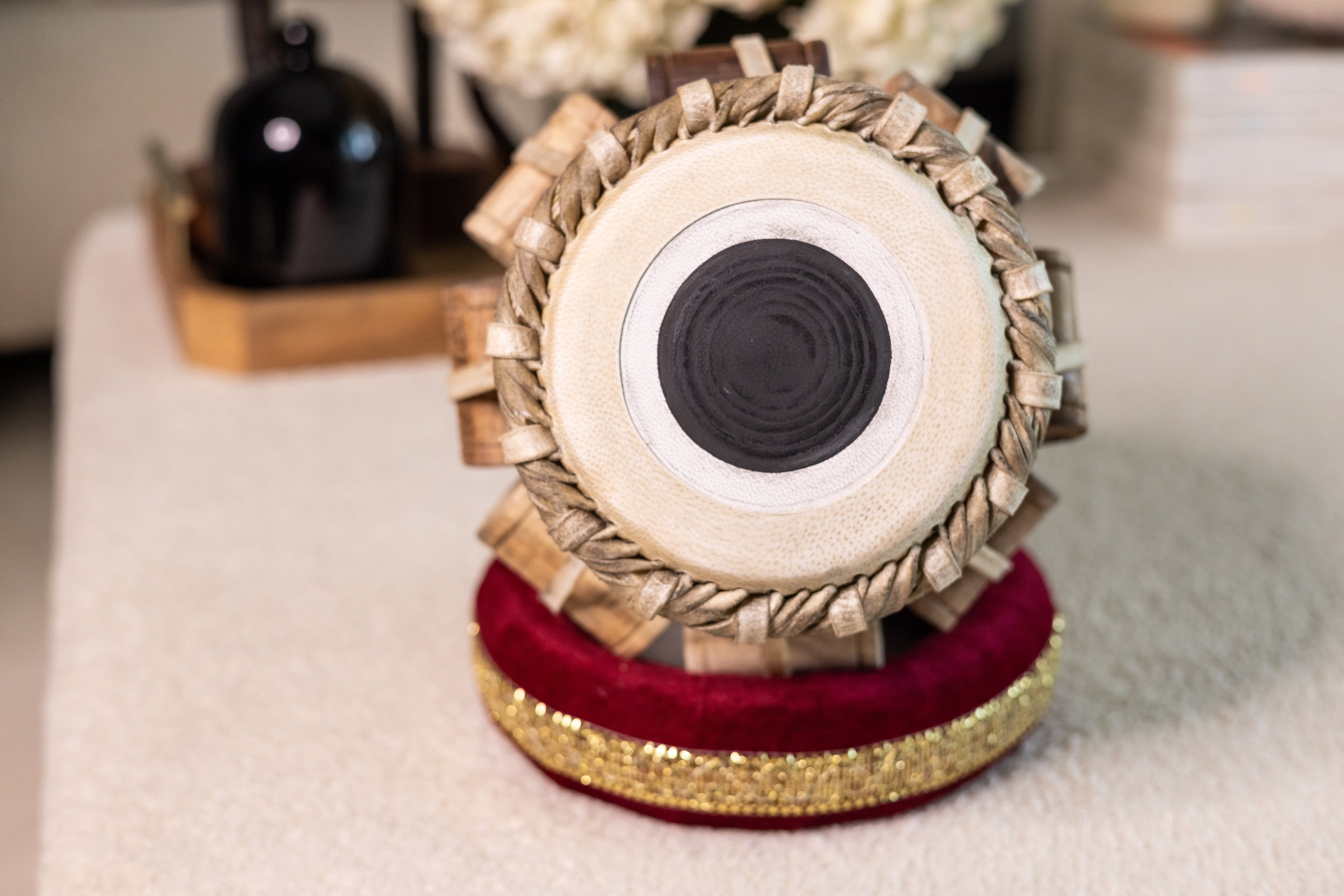 Maharaja Musicals Tabla Set, 3 kg, Brass Bayan (No. 38)