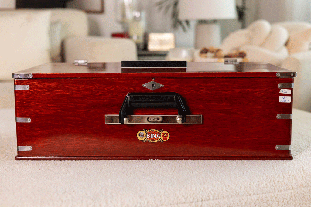 Bina No. 23B Deluxe Harmonium, 3.5 Octave, Folding, Coupler