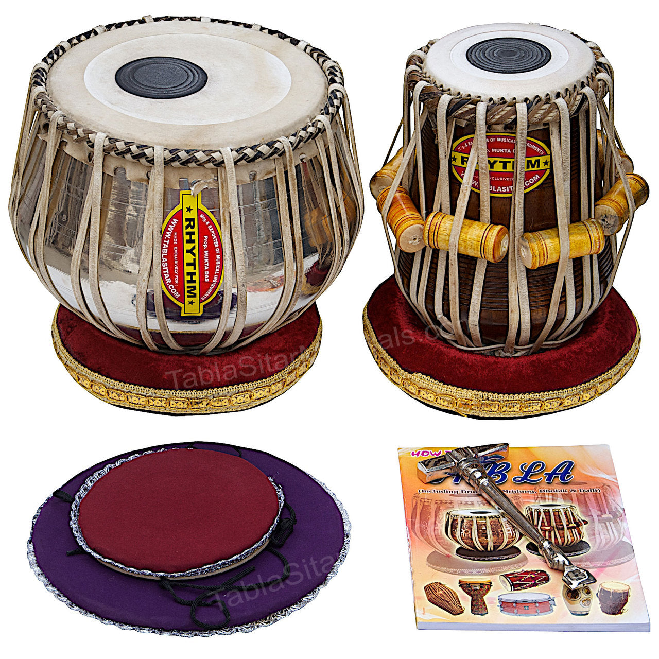 Mukta Das - Rhythm Tabla Shop Tabla Set, 4 kg, Copper Bayan