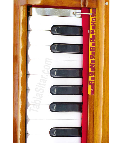 MKS No. 182 Concert Harmonium, 9-Scale Changer, 3 Reeds, Folding