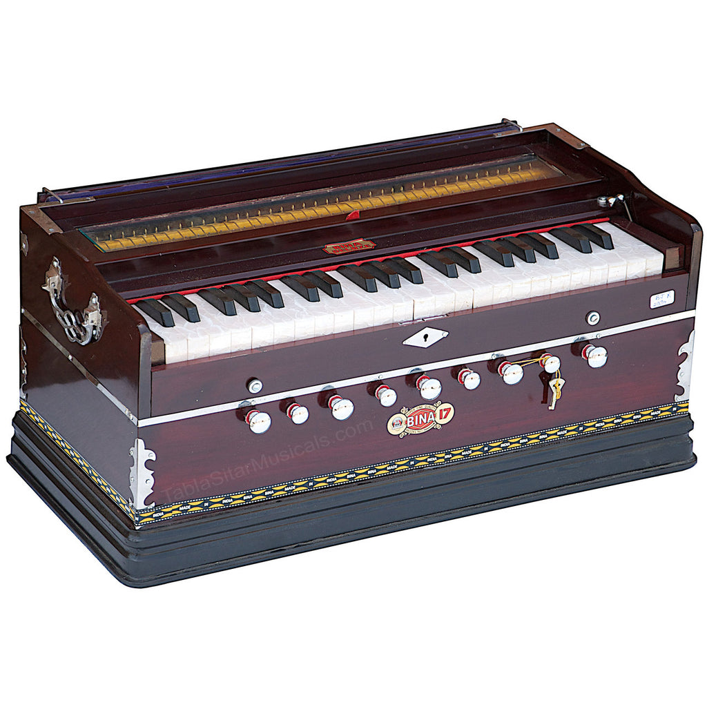 Bina No. 17 Harmonium, 2 Reeds, 3.5 Octave, 9 Stops, Coupler