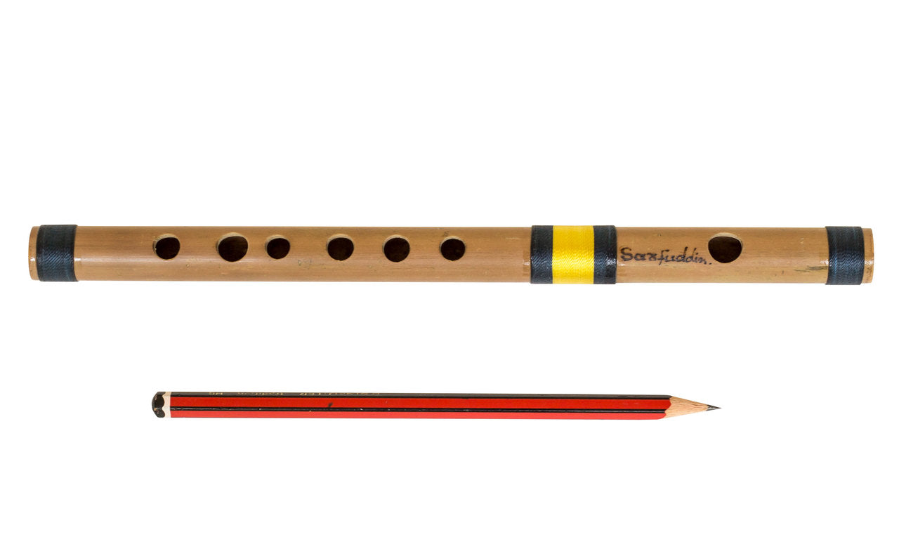 Sarfuddin Concert Bansuri Flute, Scale C# Small, 9", Bamboo