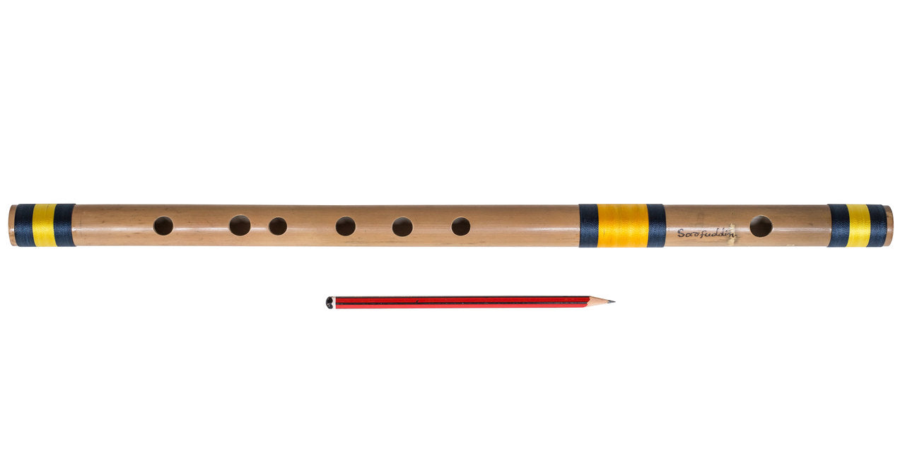 Sarfuddin Concert Bansuri Flute, Scale E Bass, 29.5", Bamboo