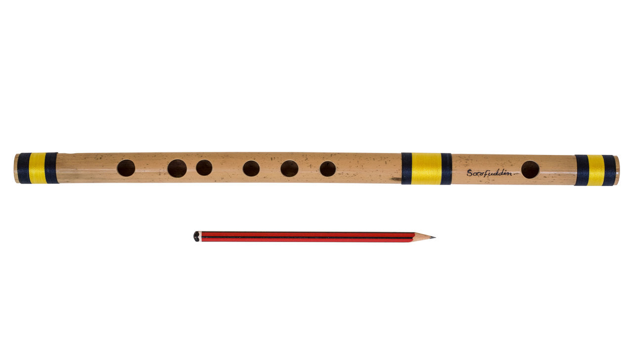 Sarfuddin Concert Bansuri Flute, Scale E Medium, 16", Bamboo