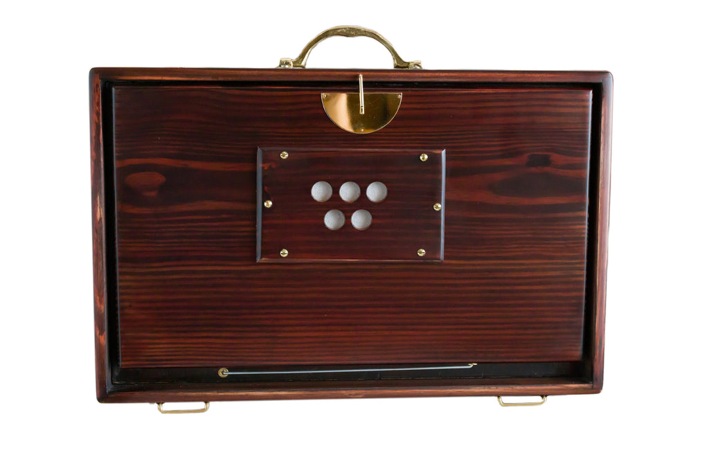 Maharaja Musicals Super Premium Shruti Box, Pinewood, Espresso, Medium - back panel