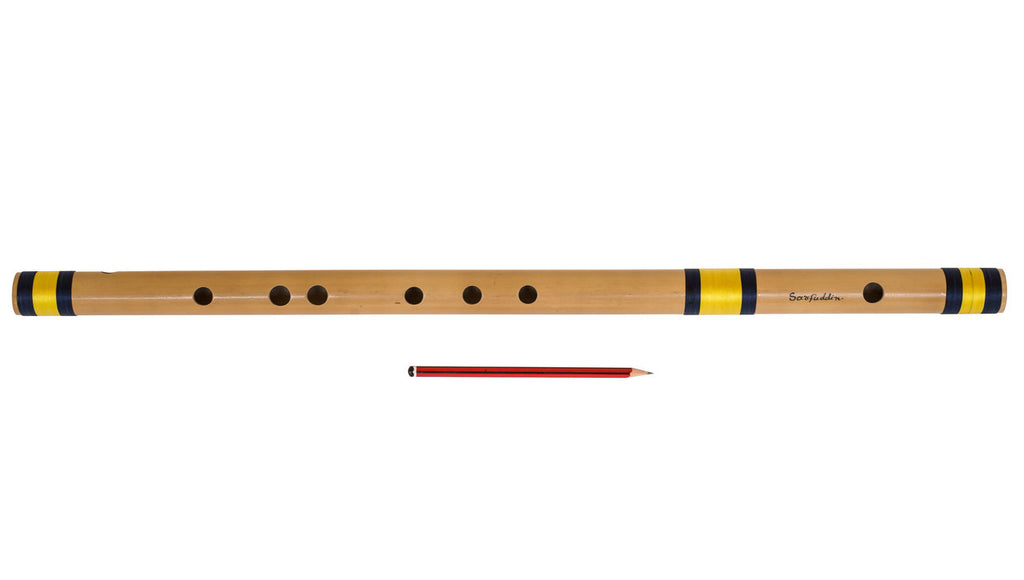 Sarfuddin Concert Bansuri Flute, Scale G Bass, 25.5", Bamboo