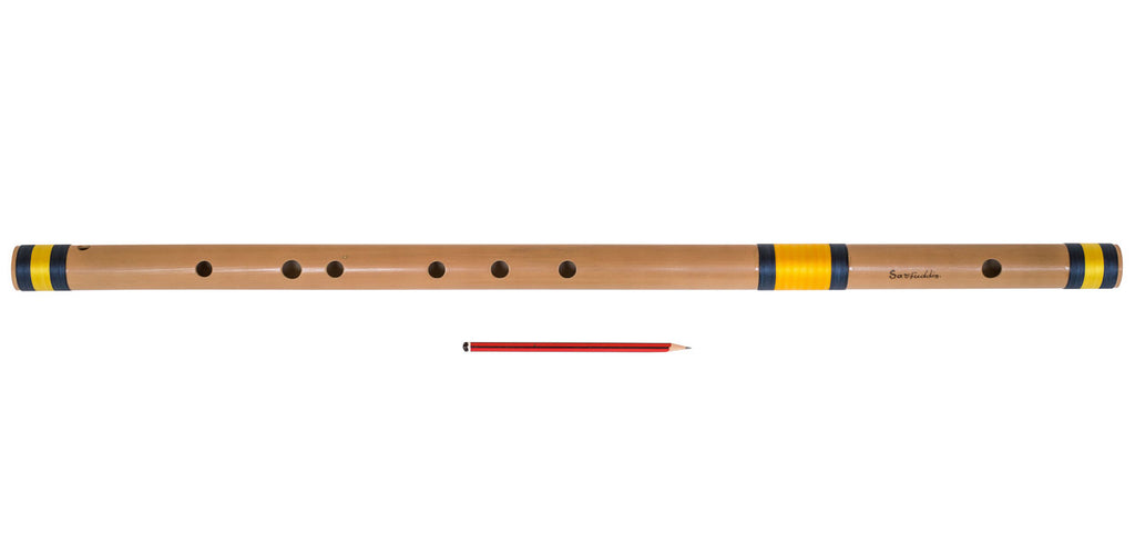 Sarfuddin Concert Bansuri Flute, Scale D# Bass, 30.5", Bamboo