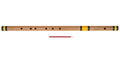 Sarfuddin Concert Bansuri Flute, Scale D# Bass, 30.5", Bamboo