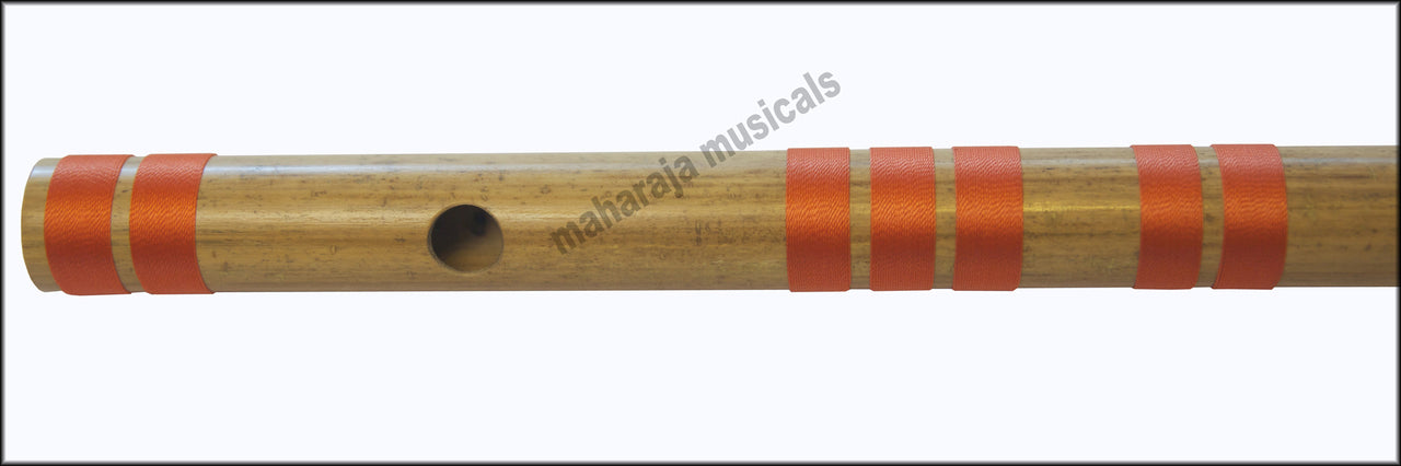 Maharaja Musicals Concert Bansuri Flute, Scale B Bass, 20", Bamboo