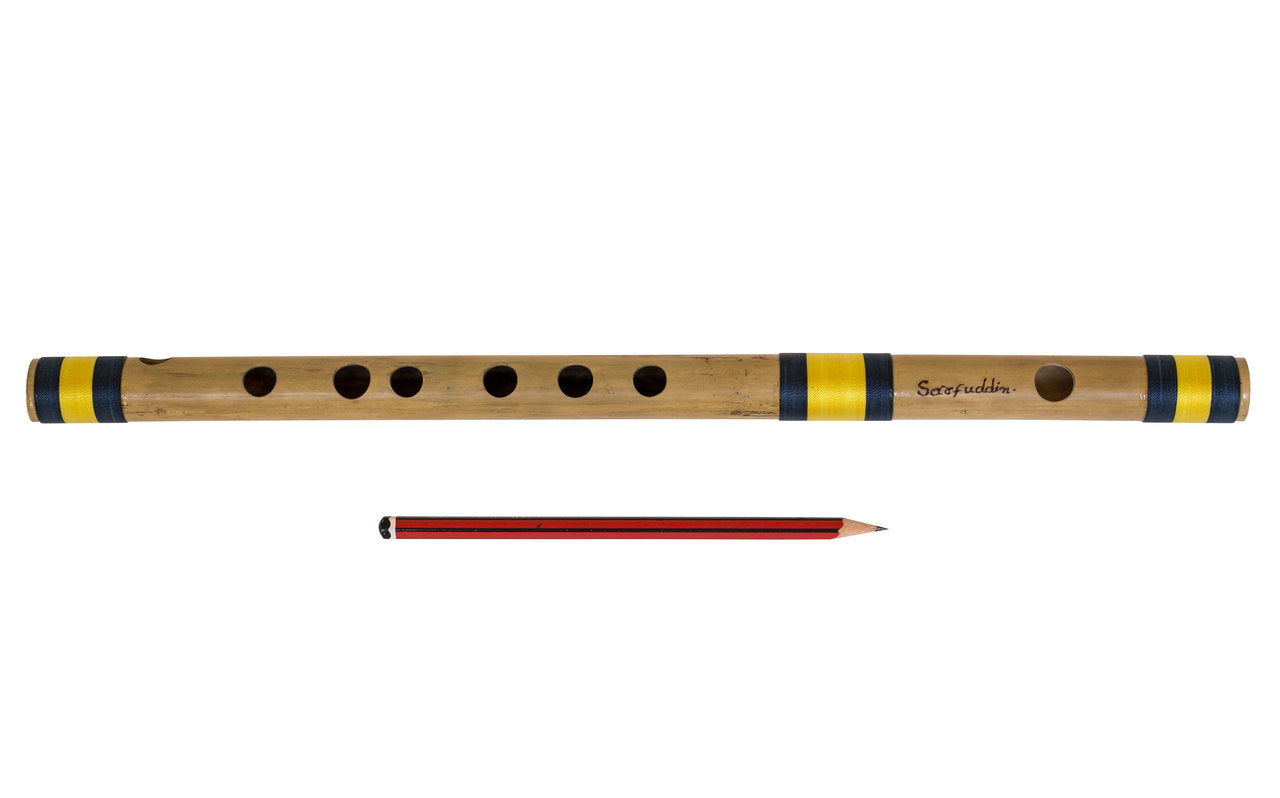 Sarfuddin Concert Bansuri Flute, Scale F Medium, 14", Bamboo