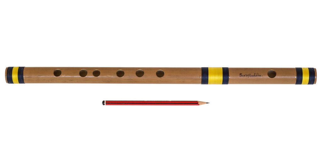 Sarfuddin Concert Bansuri Flute, Scale C# Medium, 18.6", Bamboo