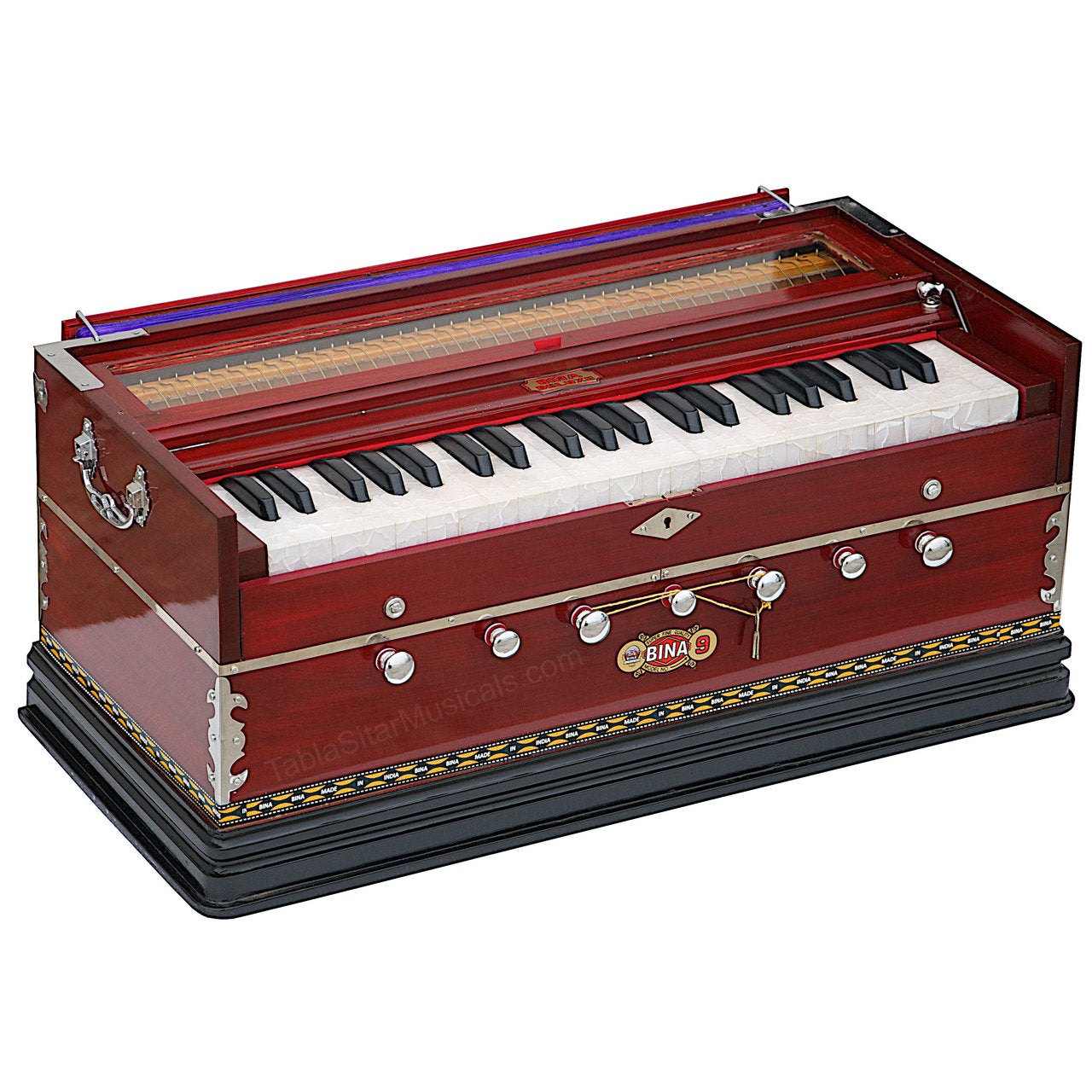 Bina No. 9A Harmonium, 2 Reeds, 3.5 Octave, 7 Stops, Coupler