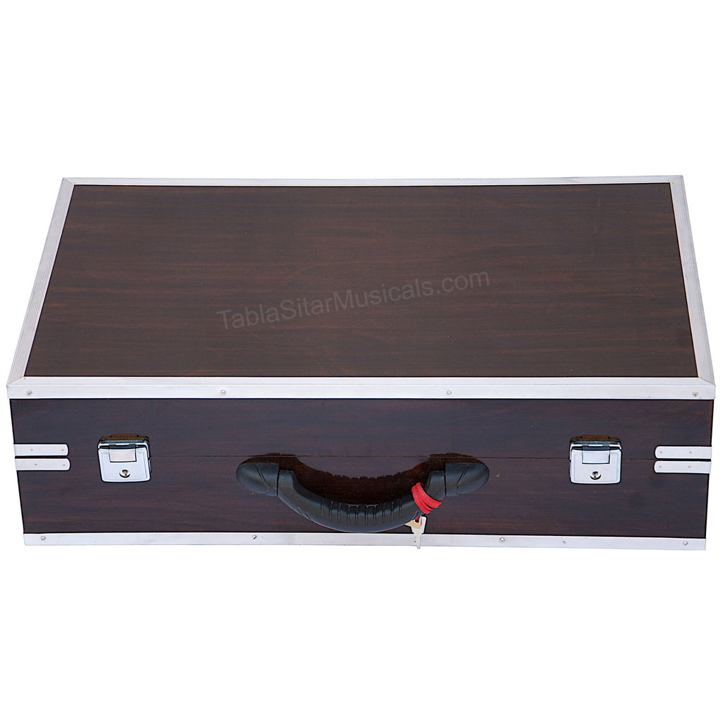 MKS No. 243 Concert Harmonium, 2 Reeds, Folding, Teak Wood, 42 Keys