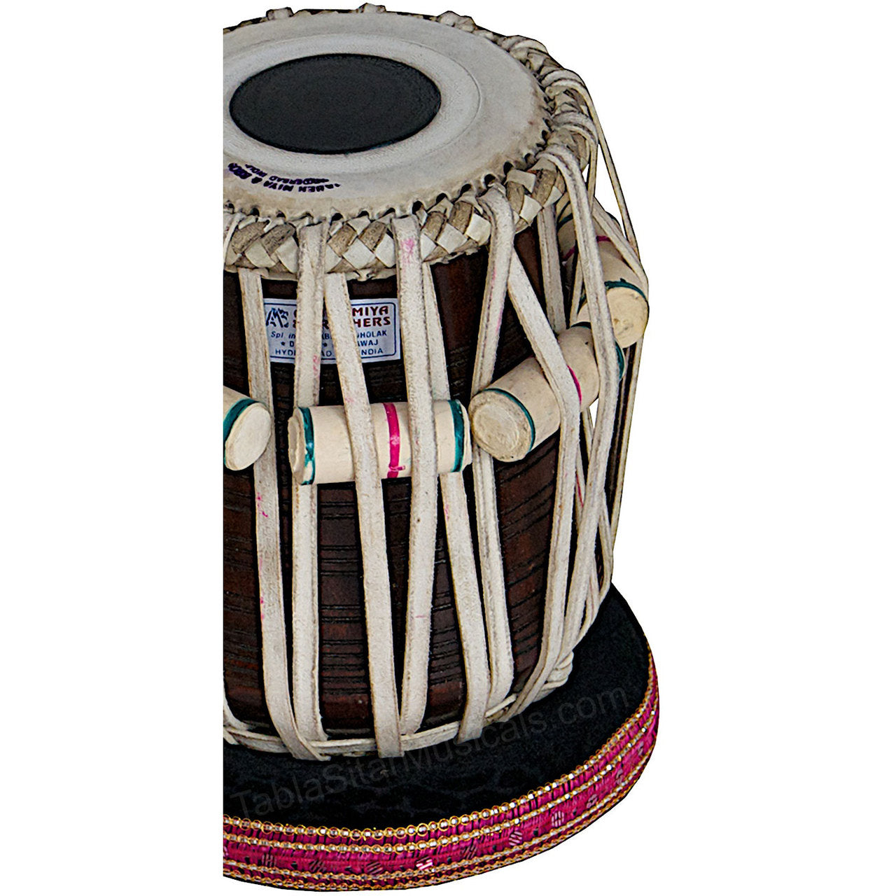 Akbar Mian Tabla Set, 3 kg, Brass Bayan, Sheesham