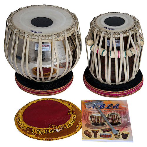 Akbar Mian Tabla Set, 3 kg, Brass Bayan, Sheesham