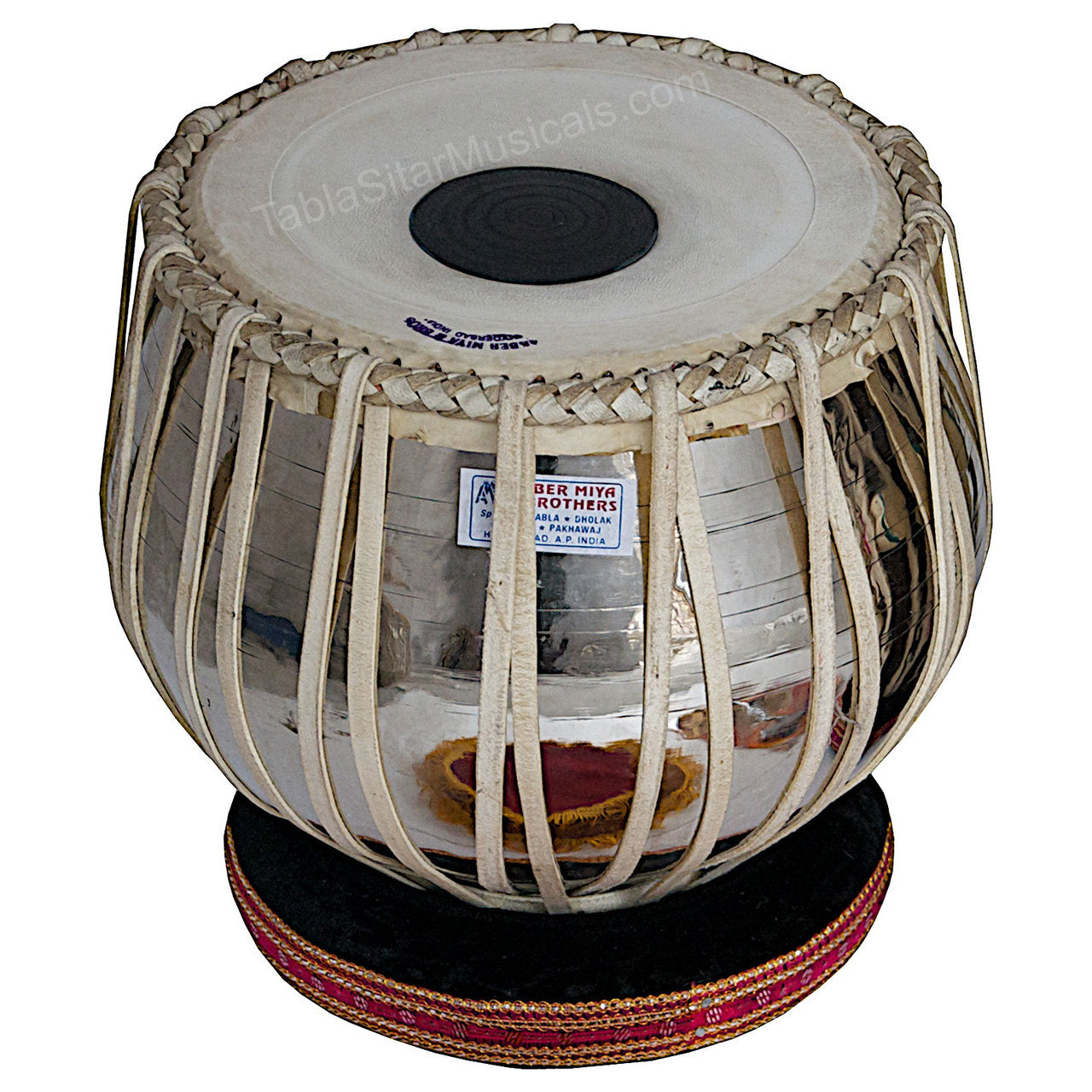 Akbar Mian Tabla Set, 3 kg, Brass Bayan, Sheesham