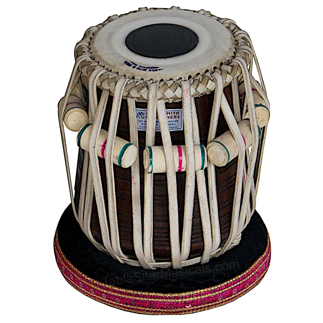 Akbar Mian Tabla Set, 3 kg, Brass Bayan, Sheesham