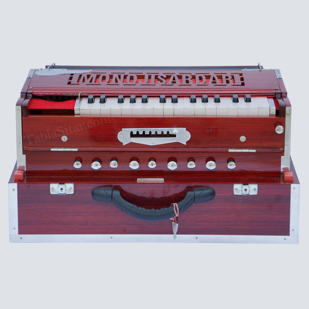 MKS No. 264 Concert Harmonium, 2 Reeds, Folding, Kail Wood, 30 Keys
