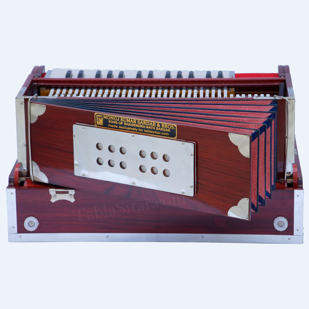 MKS No. 264 Concert Harmonium, 2 Reeds, Folding, Kail Wood, 30 Keys