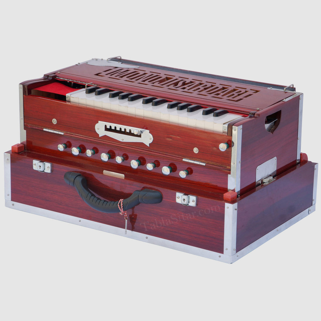 MKS No. 264 Concert Harmonium, 2 Reeds, Folding, Kail Wood, 30 Keys