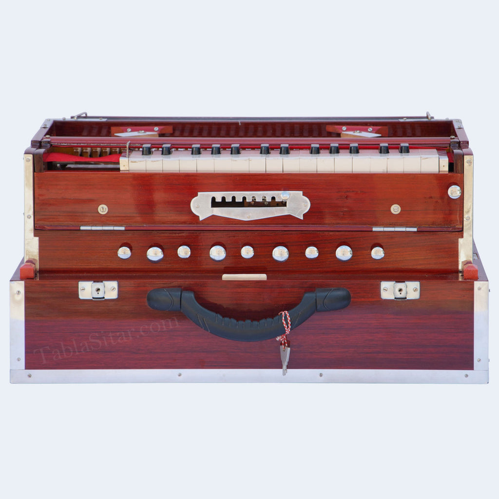 MKS No. 264 Concert Harmonium, 2 Reeds, Folding, Kail Wood, 30 Keys