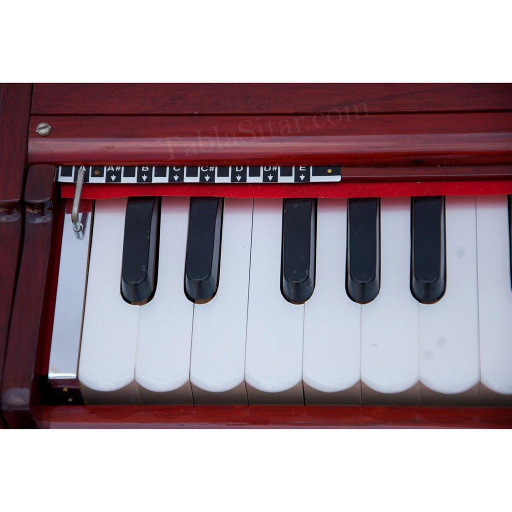 MKS No. 264 Concert Harmonium, 2 Reeds, Folding, Kail Wood, 30 Keys