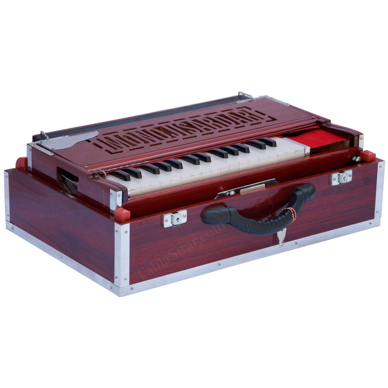 MKS No. 264 Concert Harmonium, 2 Reeds, Folding, Kail Wood, 30 Keys