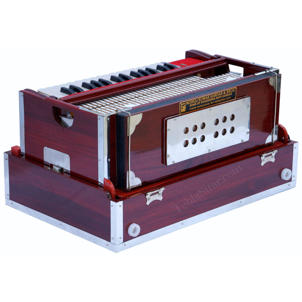 MKS No. 264 Concert Harmonium, 2 Reeds, Folding, Kail Wood, 30 Keys