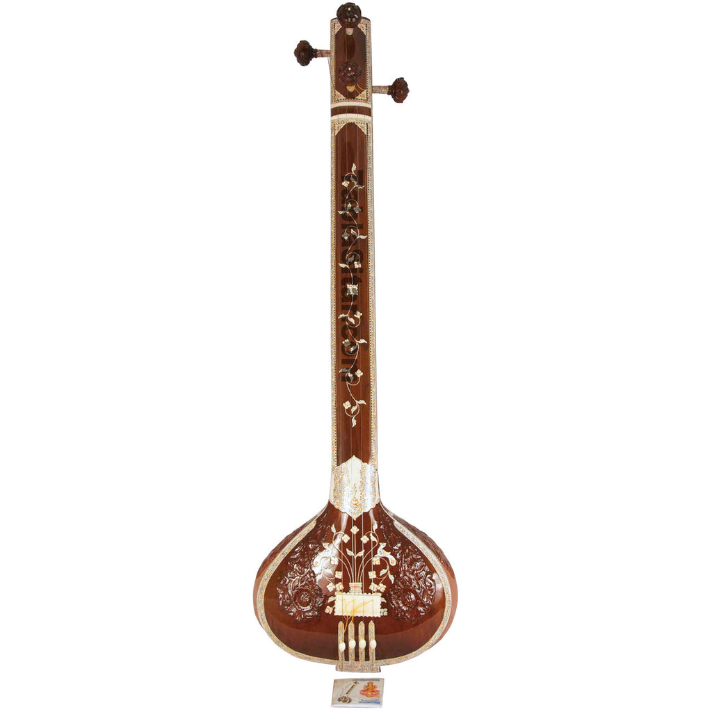 Maharaja Musicals Designer Tanpura, Male, 4 Strings, Fiber Case