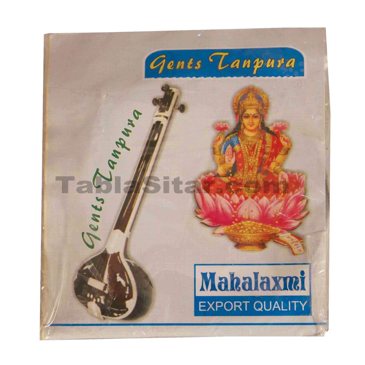 Maharaja Musicals Designer Tanpura, Male, 4 Strings, Fiber Case