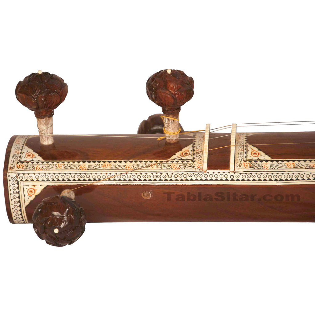 Maharaja Musicals Designer Tanpura, Male, 4 Strings, Fiber Case