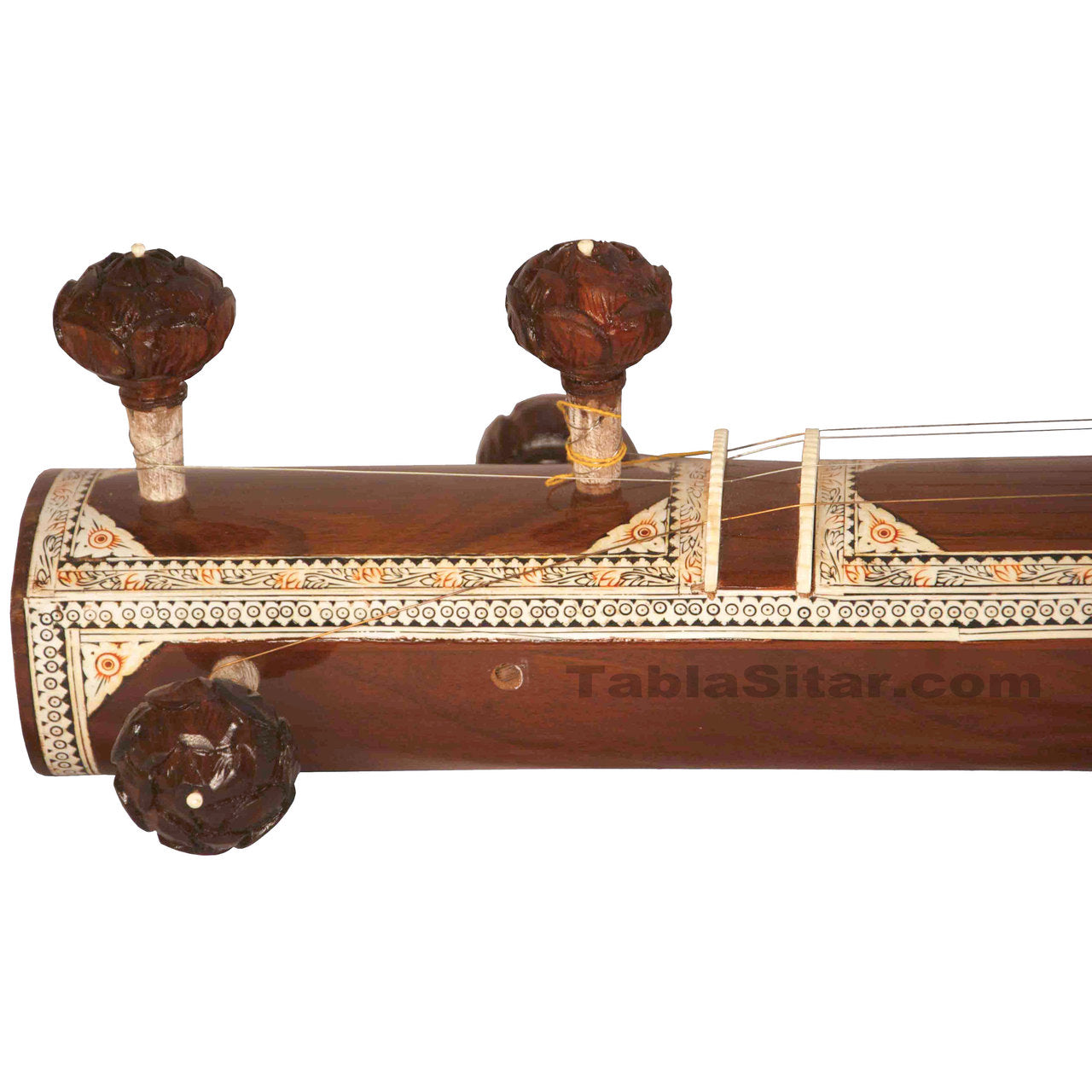 Maharaja Musicals Designer Tanpura, Male, 4 Strings, Fiber Case