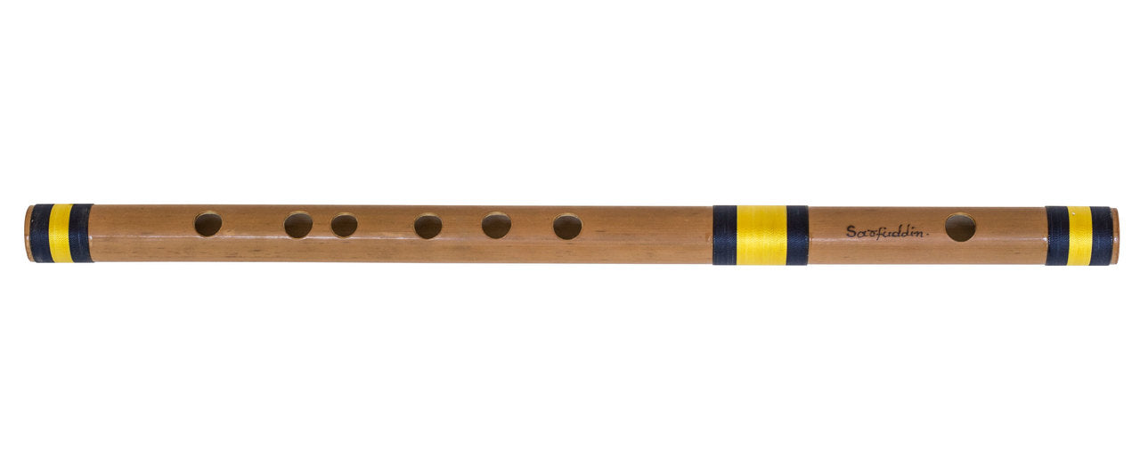 Sarfuddin Concert Bansuri Flute, Scale C# Medium, 18.6", Bamboo