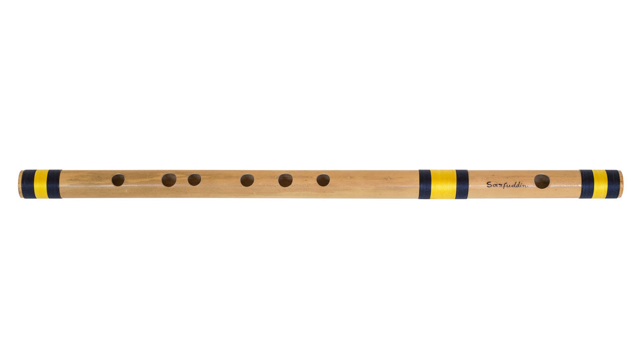 Sarfuddin Concert Bansuri Flute, Scale B Bass, 20", Bamboo