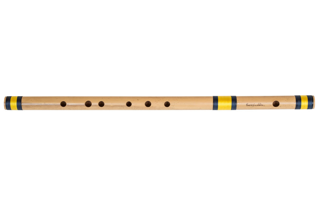 Sarfuddin Concert Bansuri Flute, Scale G# Bass, 24.5", Bamboo