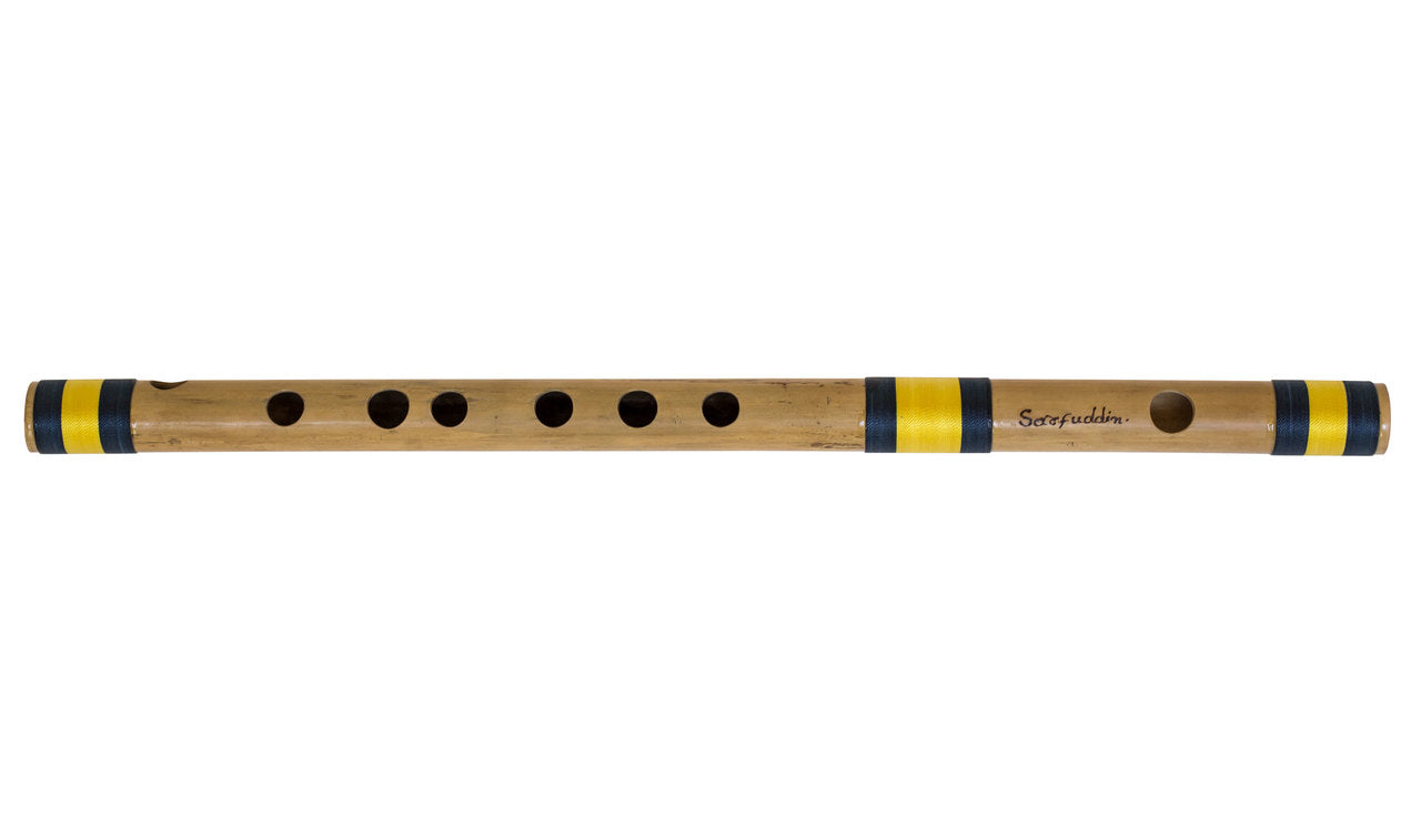 Sarfuddin Concert Bansuri Flute, Scale F Medium, 14", Bamboo