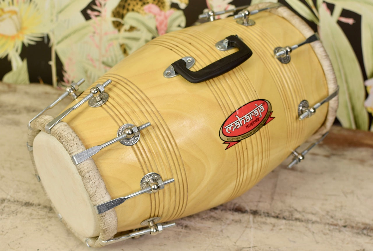 Maharaja Musicals Dholak, Mango Wood, Bolt-Tuned