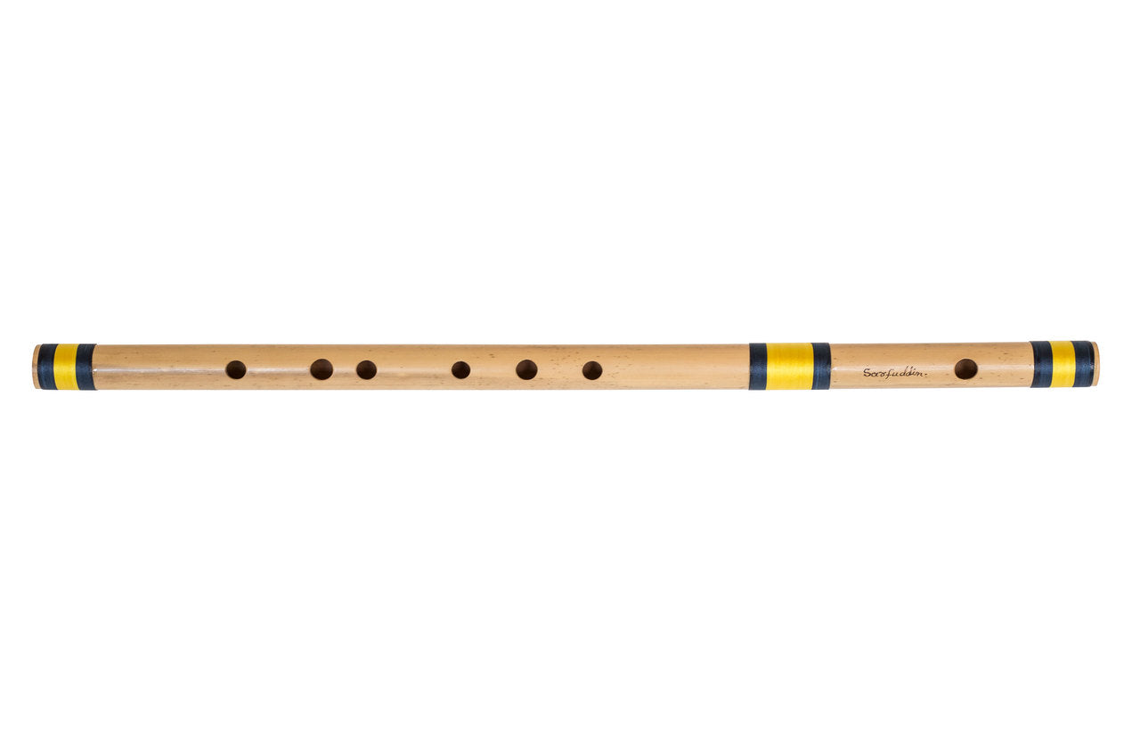 Sarfuddin Concert Bansuri Flute, Scale F# Bass, 26.5", Bamboo