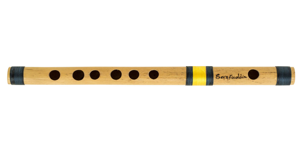 Sarfuddin Concert Bansuri Flute, Scale C Small, 9.5", Bamboo
