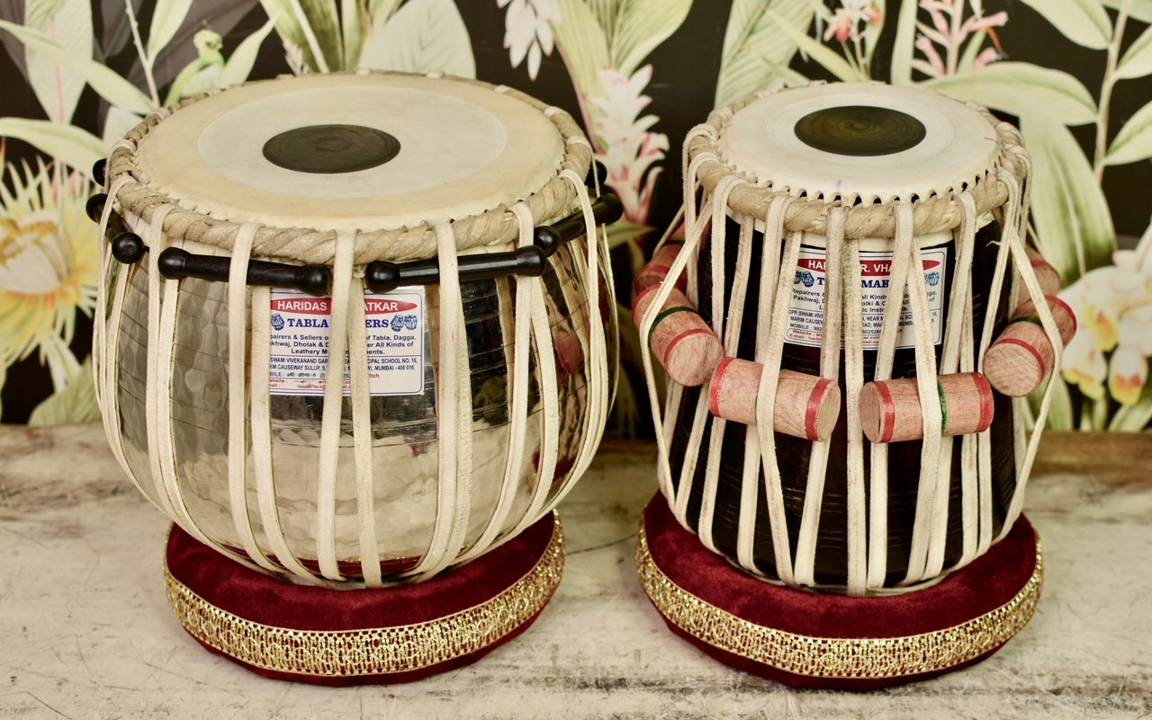 Haridas Vhatkar Tabla Set, 3.5 kg, Copper Bayan, Sheesham