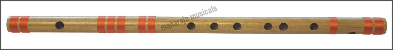 Maharaja Musicals Concert Bansuri Flute, Scale B Bass, 20", Bamboo