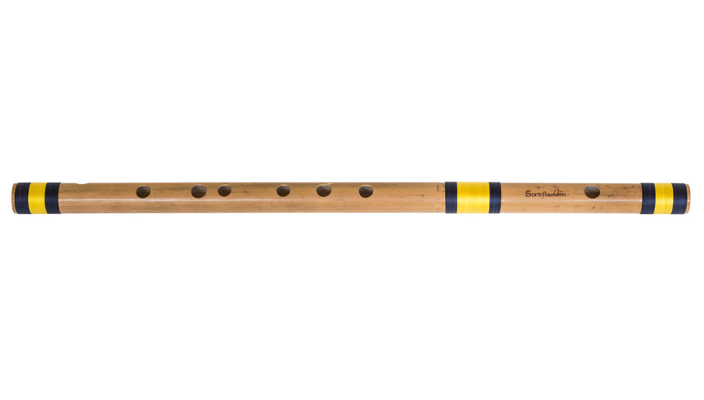 Sarfuddin Concert Bansuri Flute, Scale A# Bass, 21.5", Bamboo