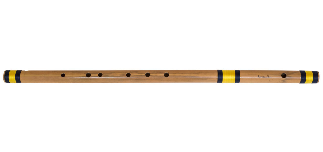 Sarfuddin Concert Bansuri Flute, Scale D Bass, 33.5", Bamboo
